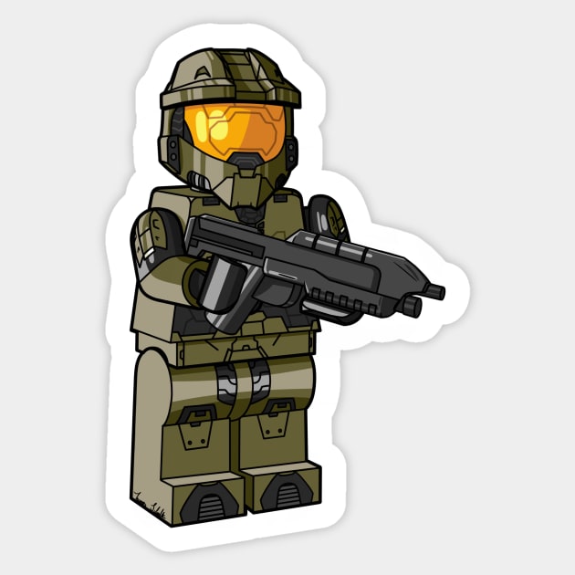 LEGO Master Chief (Halo 3) Sticker by schultzstudio